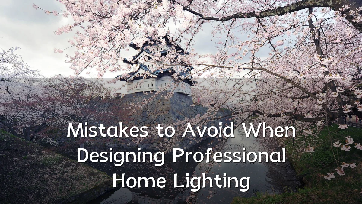 Mistakes to Avoid When Designing Professional Home Lighting