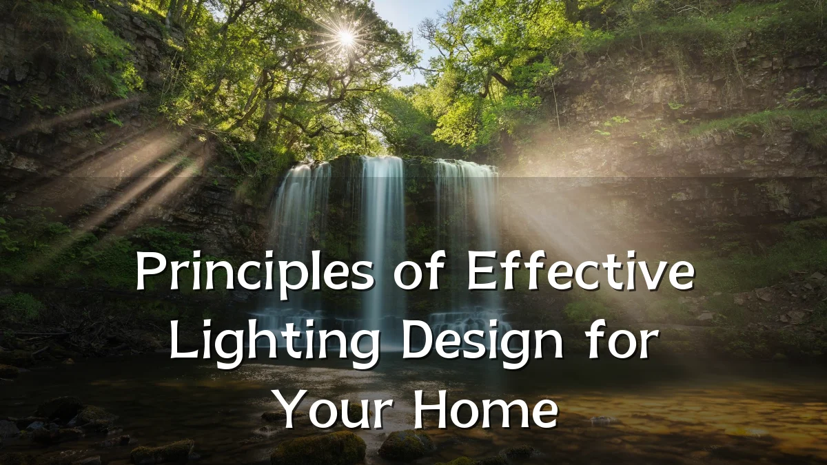Principles of Effective Lighting Design for Your Home