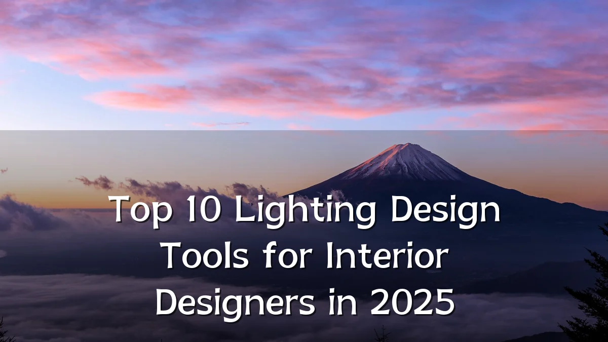 Top 10 Lighting Design Tools for Interior Designers in 2025