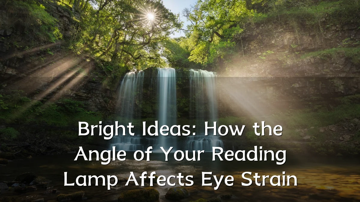 Bright Ideas: How the Angle of Your Reading Lamp Affects Eye Strain