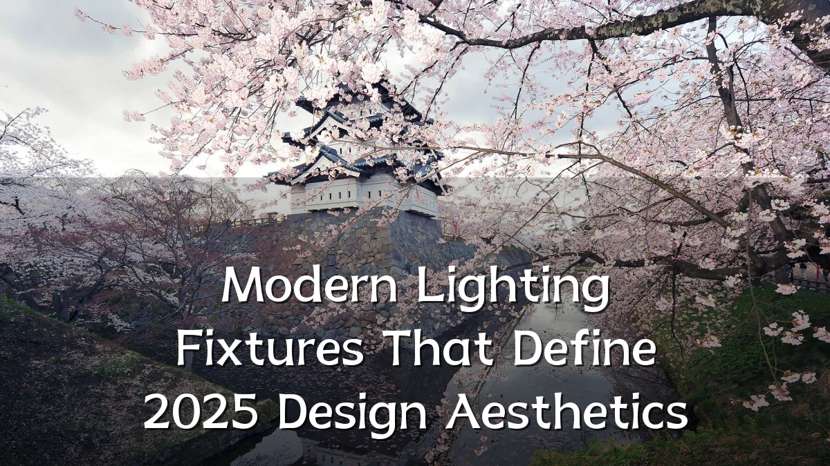 Modern Lighting Fixtures That Define 2025 Design Aesthetics