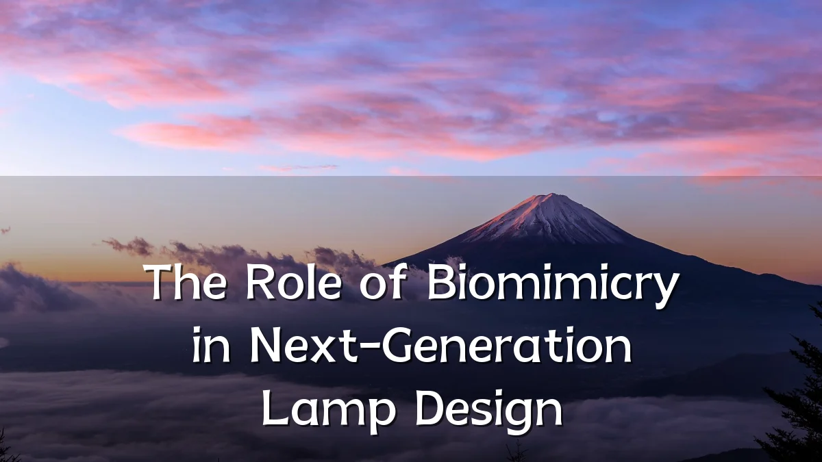The Role of Biomimicry in Next-Generation Lamp Design