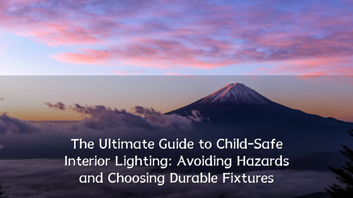 The Ultimate Guide to Child-Safe Interior Lighting: Avoiding Hazards and Choosing Durable Fixtures