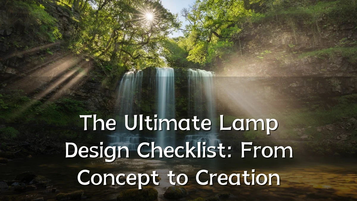 The Ultimate Lamp Design Checklist: From Concept to Creation