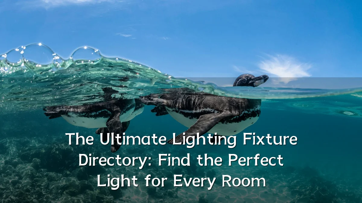 The Ultimate Lighting Fixture Directory: Find the Perfect Light for Every Room