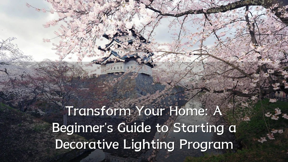Transform Your Home: A Beginner's Guide to Starting a Decorative Lighting Program